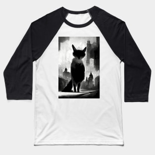 Stray cat in the big city Baseball T-Shirt